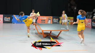 Germany vs Ukraine - Women's Doubles (Group Stages) - Teqball World Championships 2022 Nuremberg