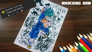 dragon Ball legends drawing / vegito drawing