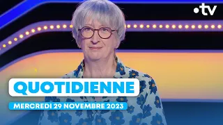 Emission Quotidienne du Mercredi 29 Novembre 2023 - Questions pour un Champion