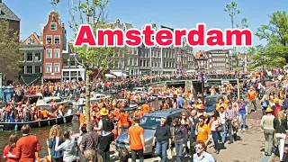 King's Day In Amsterdam||Walking In The Rain || Walking Santai.