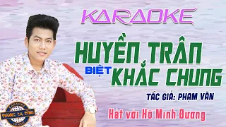 KARAOKE | HUYỀN TRÂN BIỆT KHẮC CHUNG | Hát với Hồ Minh Đương | mới 2021