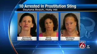 10 arrested in prostitution sting