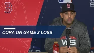 WS2018 Gm3: Cora talks about 18-inning, Game 3 loss