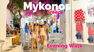 Mykonos, Greece 🇬🇷 - Evening Walk - September 2022 - 4K 60fps Dolby Vision HDR