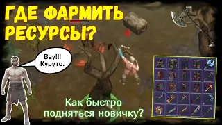 Где и как добывать ресурсы новичку? ☆ Фростборн | Frostborn