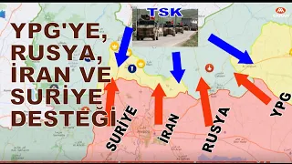 YPG'YE, TELL RİFAT'TA  RUSYA, İRAN VE SURİYE DESTEK ÇIKIYOR