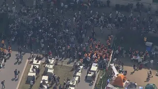 Demonstrations continue at UT Austin, DPS deploys dozens of troopers in riot gear