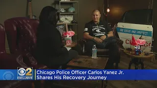 Officer Carlos Yanez Jr. talks about recovery journey; Chicago org. also honors Texas officer