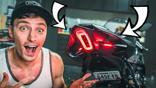 CUSTOM Integrated TAIL LIGHT Install! [Yamaha R1]