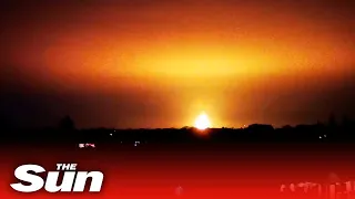 Oxford explosion: Fireball erupts leaving sky ‘pulsating with flames & smoke’