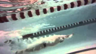 Normal speed underwater dolphin kick