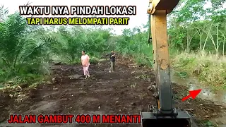 Dapat job baru lagi Jalan di atas gambut panjang 400 M semua material serba tanah gambut