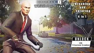 HITMAN 2 - Breaking and Entering All Challenges 4 in 1 Silent Assassin Suit Only (Titanium Crowbar)