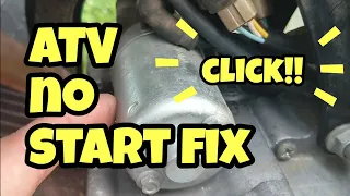 ATV no start fix.