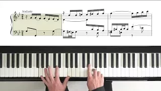 Bach Goldberg Variations “Variation 15” with Score - P. Barton FEURICH piano