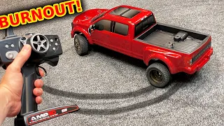 Ford f450 RC Burnout Truck Destroys Carpet