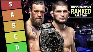 RANKING Every UFC Champion (Part Two) | MMA Tier List