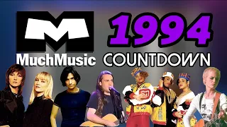 All the Songs from the 1994 MuchMusic Countdown