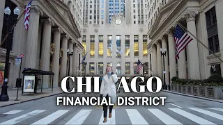 CHICAGO Christmas 2023 ✨Financial District, Downtown Chicago Walking Tour [4K 60FPS]