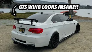 GTS WING INSTALL ON MY BMW E92 M3!!