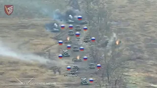 Horrifying Moment! How Ukrainian Forces Destroy 91 APVs and 34 Russian Tanks in a One Day