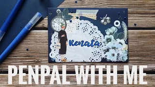 °• penpal with me | dark blue letter to a new penpal •°