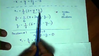 Jacobi's Iterative Method for solving system of linear equations