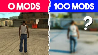 I Installed *100 MODS* In GTA San Andreas 😱
