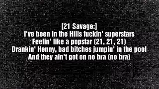 Post Malone feat. 21 Savage - Rockstar (Lyrics Video)