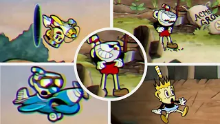 All Cuphead Intro and death animations (Cuphead, Mugman, and Chalice)