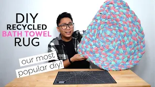 Recreating Our Most Viral DIY 😱| DIY Bath Towel Rug