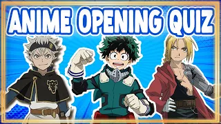 ANIME OPENING QUIZ [Super Easy - Super Hard] | 50 Openings