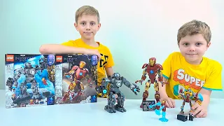 Железный человек ЛЕГО 76206 против Железного торговца Lego 76190. LEGO Super Heroes Marvel Avengers