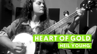 HEART OF GOLD - Neil Young banjo cover | Carol Shineider