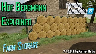 👨🏼‍🌾 FS22 Hof Bergmann Explained 👨🏼‍🌾 Farm Storage