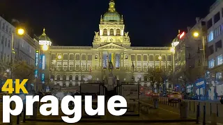 4k walking prague nightlife l Czech Republic l prague tour 🇨🇿