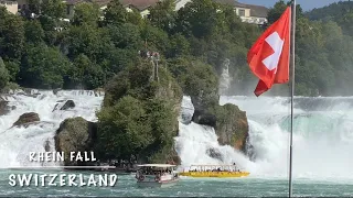 RHINE FALLS EUROPE BIGGEST WATERFALL &  LAUFEN  1000 YEAR OLD CASTLE  by the Rhine Falls