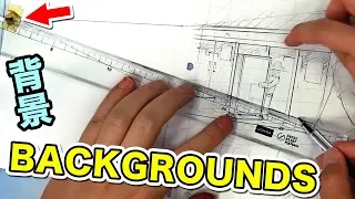 manga BACKGROUNDS - How the PRO Assistants do it