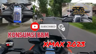 YAMAHA XMAX CONNECTED 2023 HITUNG KONSUMSI BBM