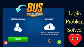 Bus Simulator Ultimate Latest 2.1.1 Login Error Solved ❤️😊 How To Login Bus Simulator Ultimate 2023