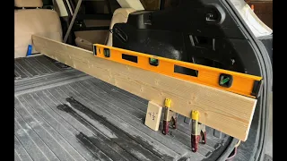 Easy SUV bed/camping platform. No hardware at all and very strong.