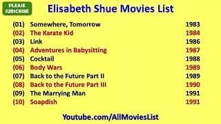 Elisabeth Shue Movies List
