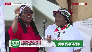 John Mahama Campaign Tour: Interacts with Klottey Korley & La Dadekotopon NDC Delegates