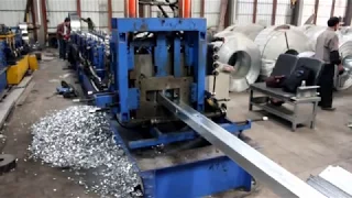 C/Z interchangeable roll forming machine - Z purlin production