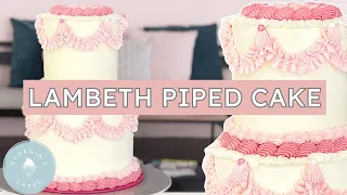 How to Decorate a Vintage Piped Lambeth Cake! | Georgia's Cakes