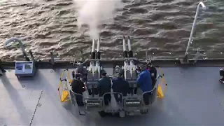 Battleship New Jersey Quad 40 Firing