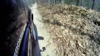 Jeep Rally on wooded trails. 5.9l hemi killer