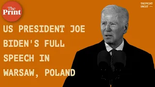 'Ukraine will never be a victory for Russia', says US President Joe Biden in Warsaw, Poland