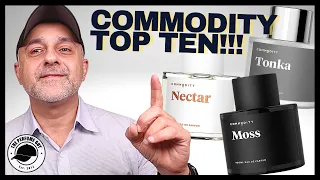 TOP 10 COMMODITY FRAGRANCES | MY FAVORITE COMMODITY PERFUMES RANKED