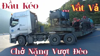 CHUYẾN XE BÃO TÁP | XE ĐẦU KÉO VẤT VẢ TRÁNH NHAU TẠI CON DỐC KHẮC NGHIỆT NHẤT ĐÈO HẢI